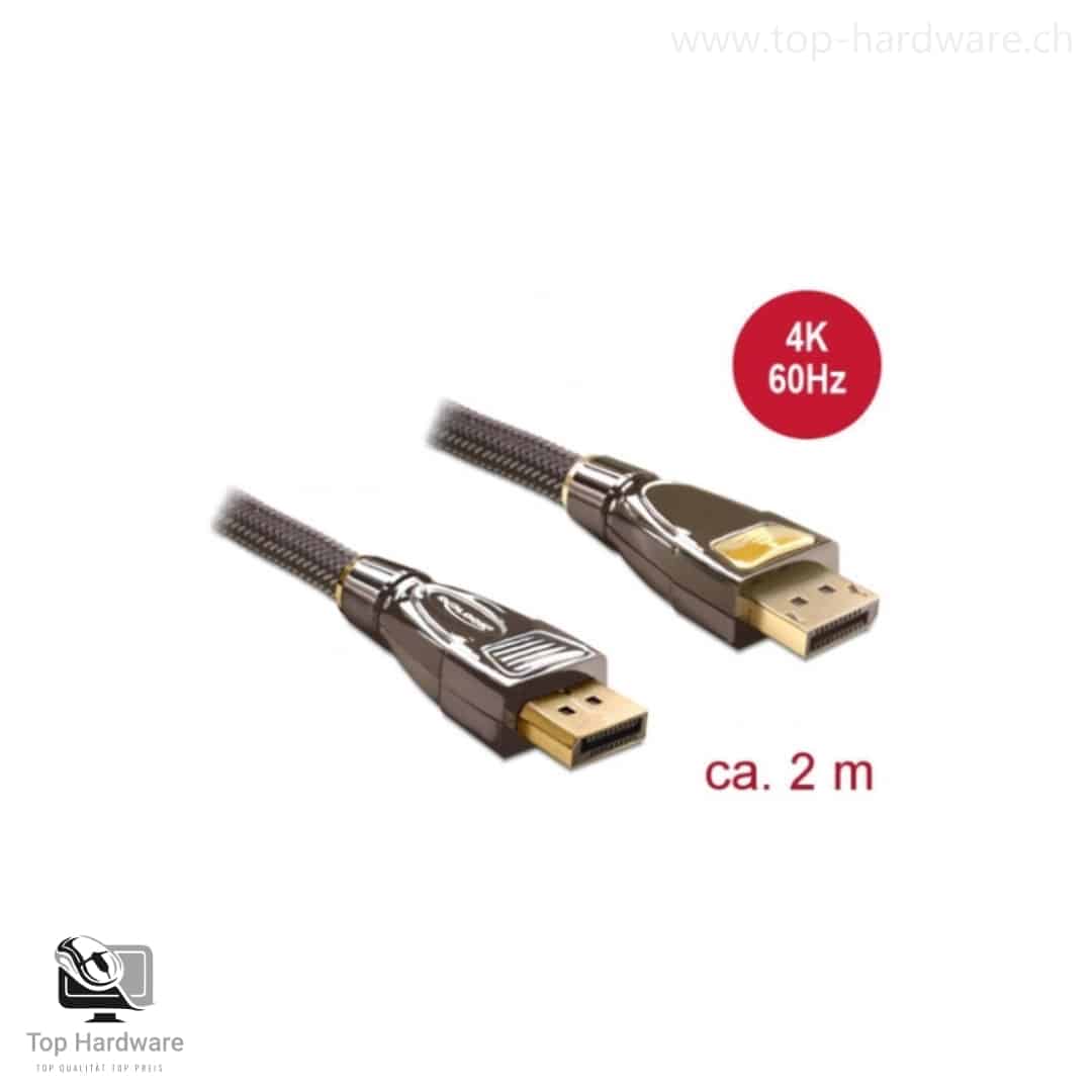 DisplayPort 1.2 Kabel – 2 m | 4K @ 60 Hz