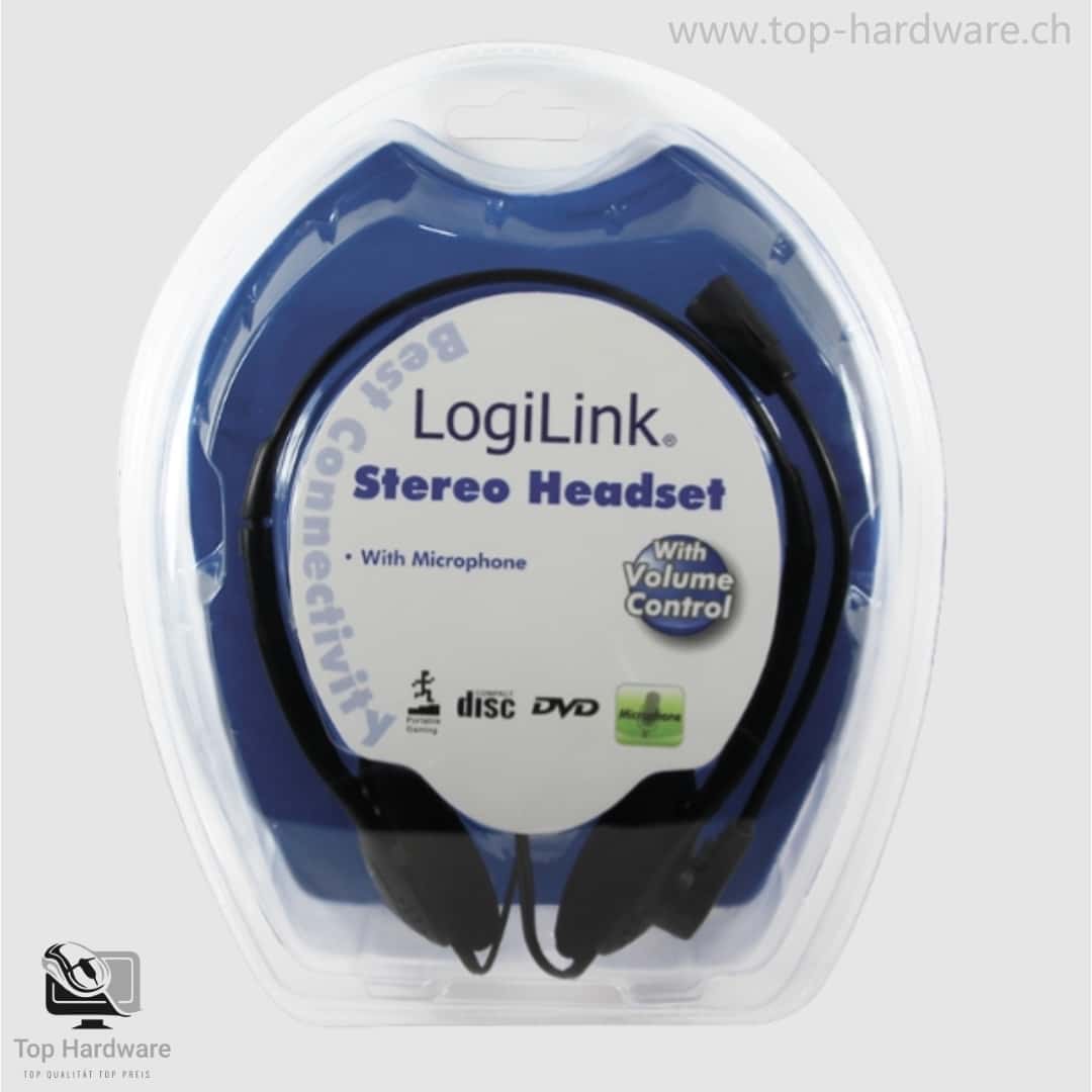 LogiLink Stereo Headset – Kabelgebunden mit Mikrofon