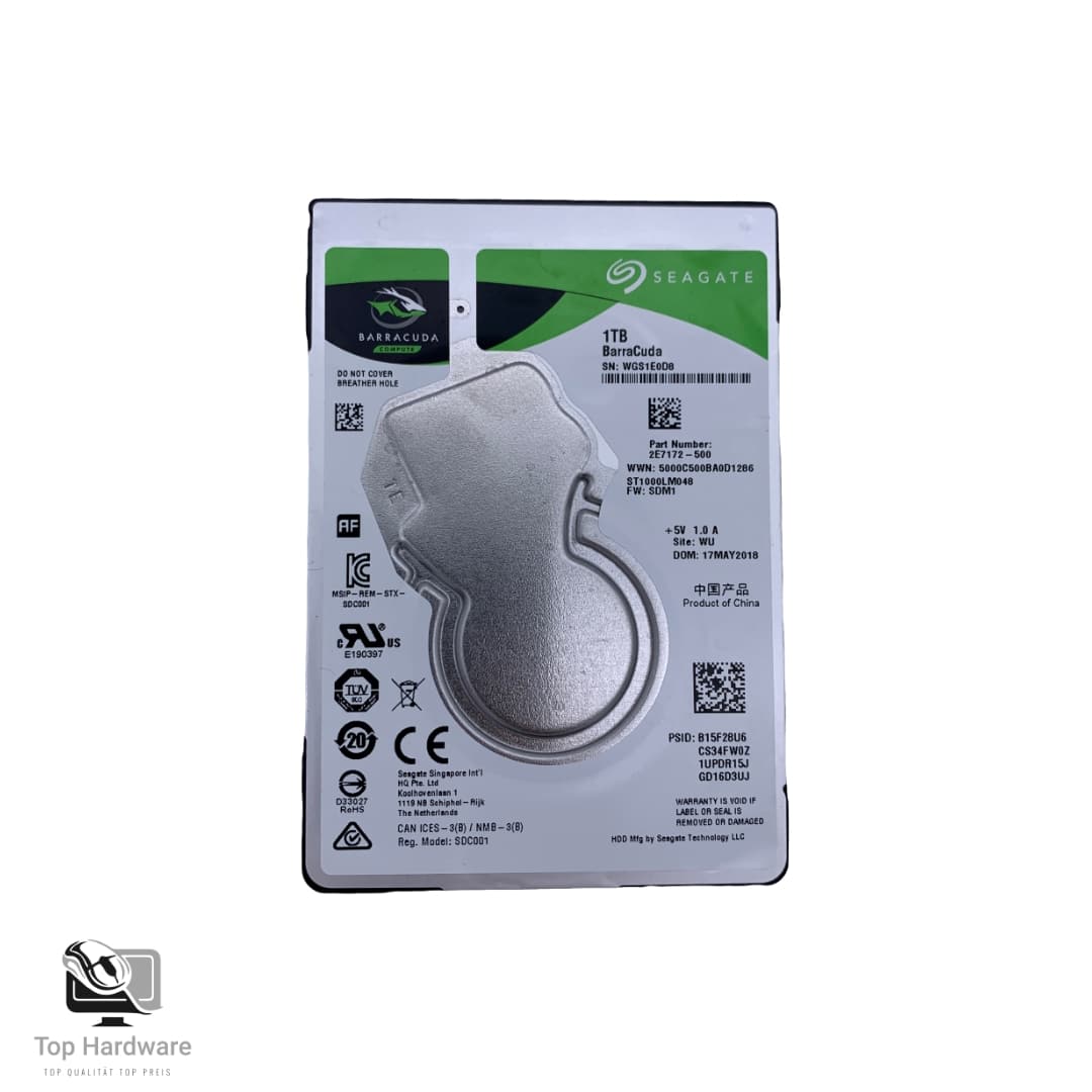 Seagate ST1000LM048 - 1TB 5.4K RPM SATA 7mm 2.5" Hard Drive