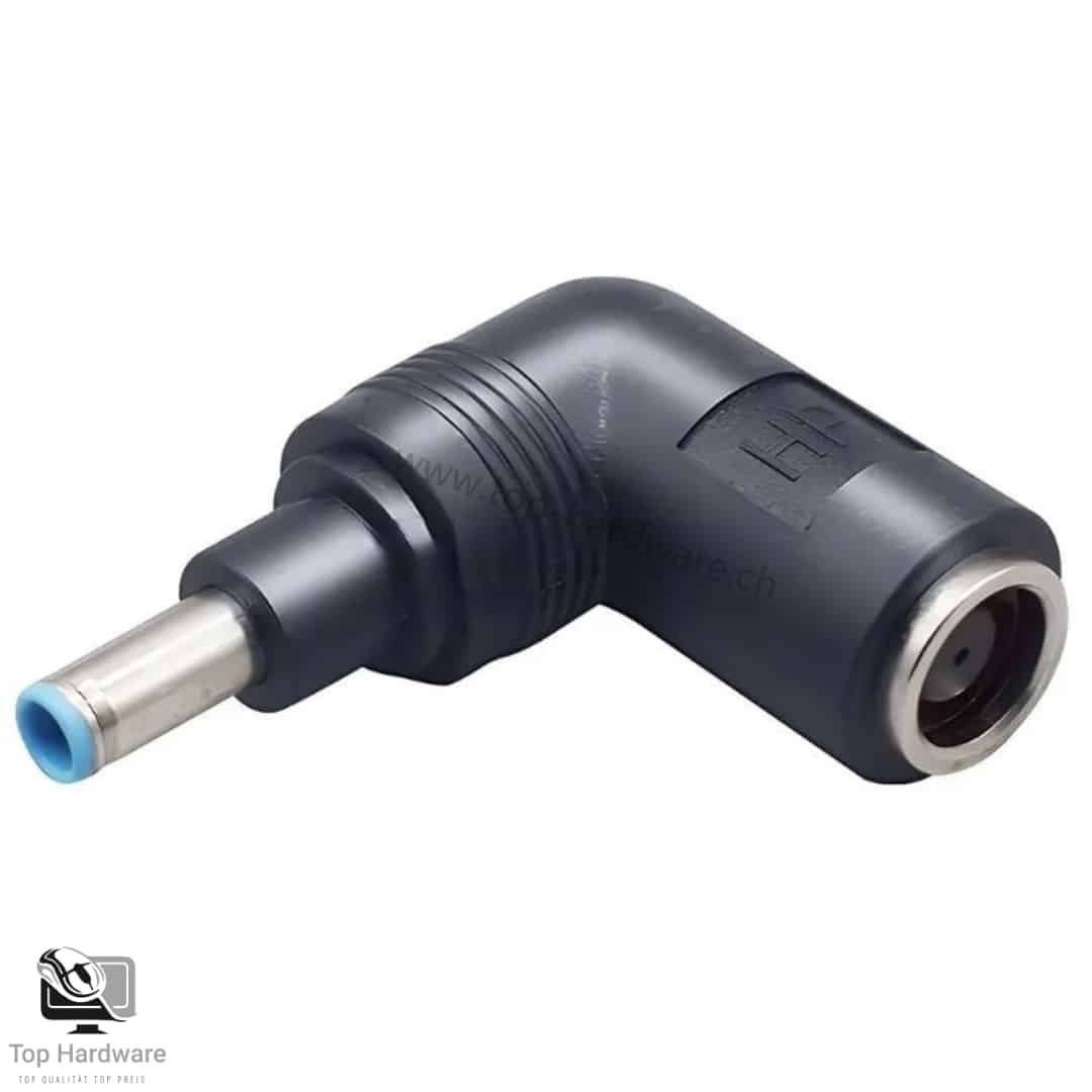 DC Power / Adapter / 90 Grad / 7,4 x 5,0 mm Buchse auf 4,5 x 3,0 mm