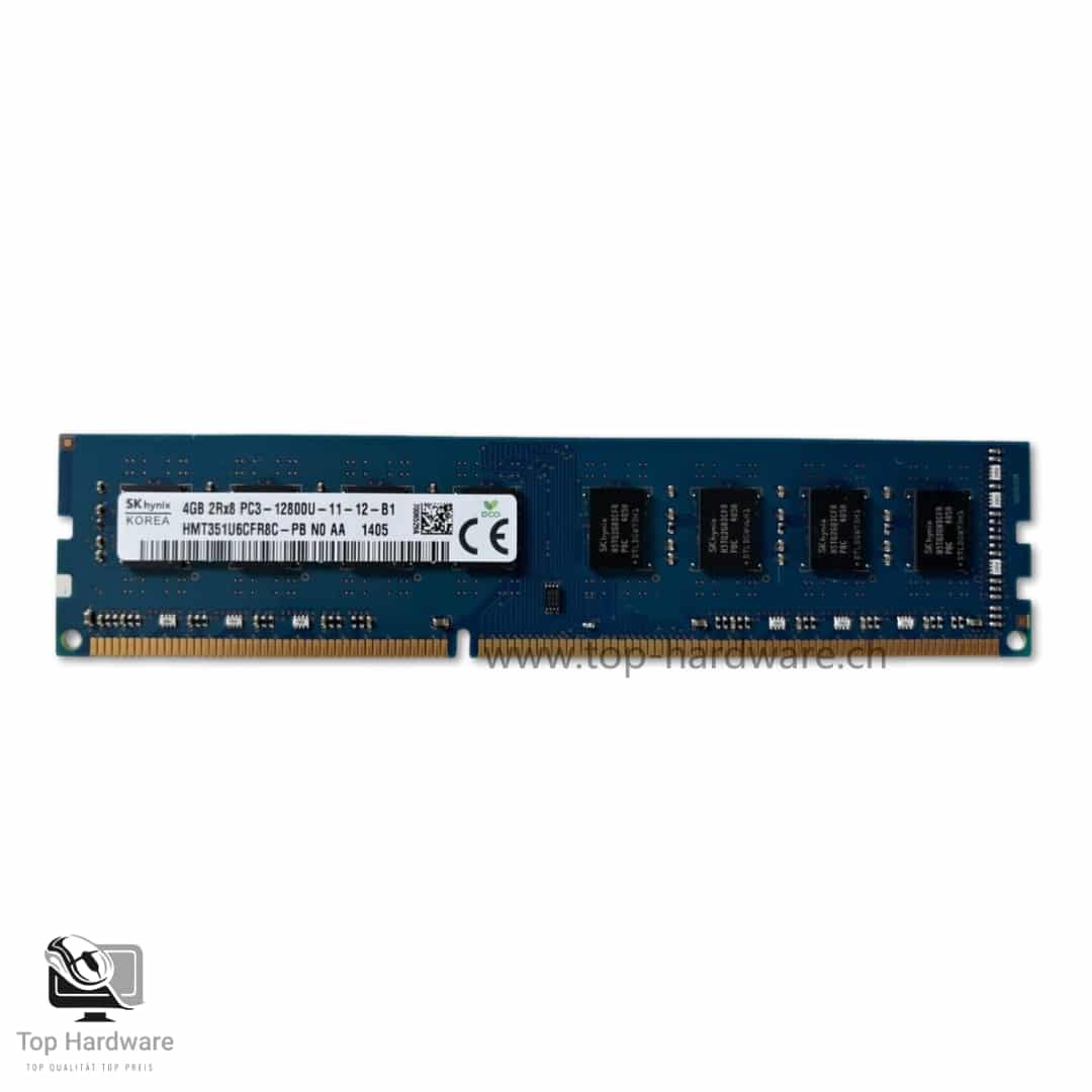 Hynix 4GB 2Rx8 PC3-12800U DDR3 1600MHz 240Pin UDIMM Speicher