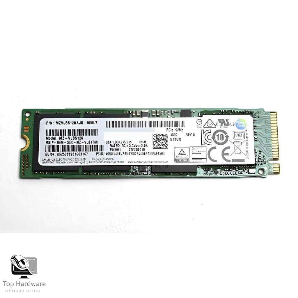 Samsung 512 GB M.2 2280 NVMe SSD (MZ-VLB5120)