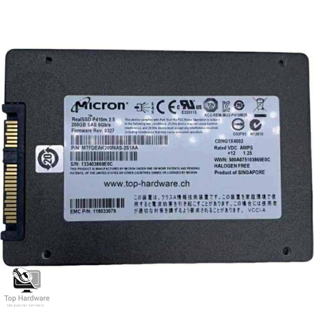 Micron RealSSD P410m – 200GB 2.5" SAS SSD